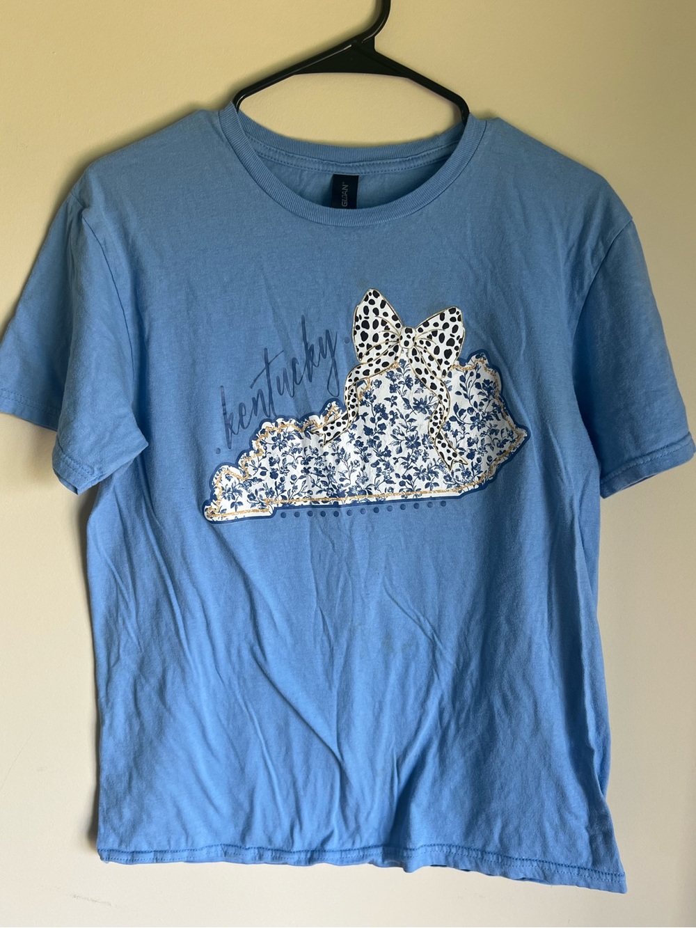 UK Kentucky Blue Bow Aesthetic Tee - Size M - UK Game Day Perfect 💙